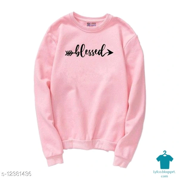 Product Name: *Blessed Printed Casual T-Shirt| Full Sleeves Printed T-shirt for Women's and Girls*Fabric: CottonSleeve Length: Long SleevesPattern: PrintedMultipack: 1 - XL