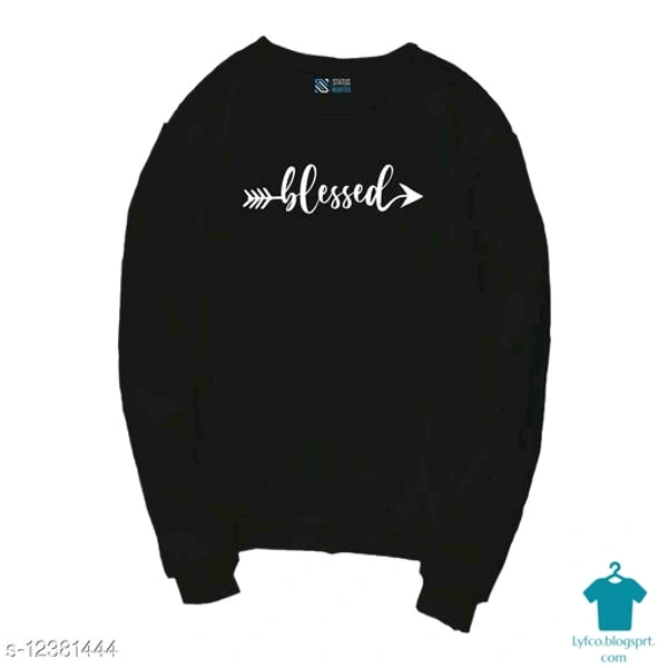 Product Name: *Blessed Printed Casual T-Shirt| Full Sleeves Printed T-shirt for Women's and Girls*Fabric: CottonSleeve Length: Long SleevesPattern: PrintedMultipack: 1 - XXL