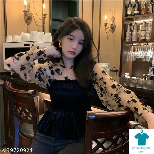 Product Name: *Stylish Modern Women Tops & Tunics*Fabric: SatinSleeve Length: Long SleevesPattern: PrintedMultipack: 1 - size- XL