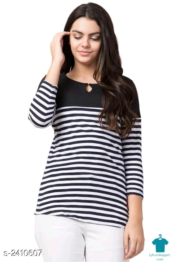 Product Name: * Attractive 100 %Cotton Women's T-Shirt*Fabric: CottonSleeve Length: Three-Quarter SleevesPattern: PrintedMultipack: 1 - L