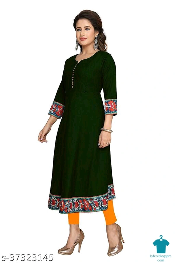 Product Name: *Adrika Drishya  Maternity Kurtis* - colour- olive Drab