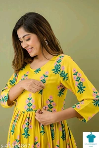 Product Name: *Classy Feeding Kurtis & Kurta Sets*Fabric: RayonBottomwear Fabric: No BottomwearBottom Type: No BottomwearSleeve Length: Three-Quarter SleevesStitch Type: StitchedFit/ Shape: MaternityPattern: PrintedCombo of: Combo of 2 - XL