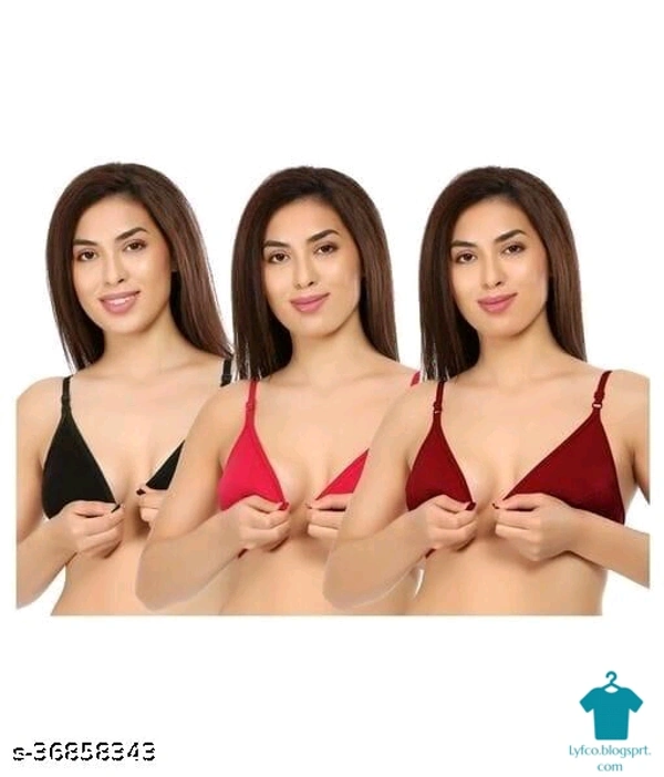 Product Name: *QUANTO WEARS MATERNITY BRA FRONT OPEN 02*Fabric: Cotton BlendMultipack: 3 - 38B