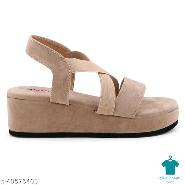 Product Name: *Woman Stylish Trending Fancy Flatform Heel Fashion Sandal*Material: VelvetSole Material: PvcPattern: SolidMultipack: 1 - IND-3