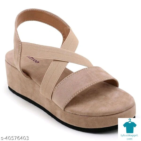 Product Name: *Woman Stylish Trending Fancy Flatform Heel Fashion Sandal*Material: VelvetSole Material: PvcPattern: SolidMultipack: 1 - IND-3