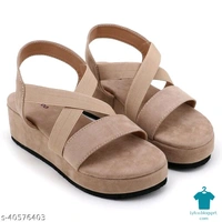 Product Name: *Woman Stylish Trending Fancy Flatform Heel Fashion Sandal*Material: VelvetSole Material: PvcPattern: SolidMultipack: 1 - IND-3