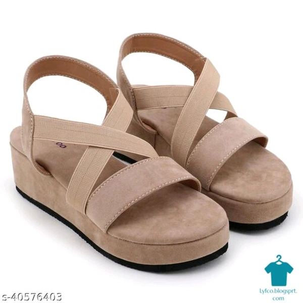 Product Name: *Woman Stylish Trending Fancy Flatform Heel Fashion Sandal*Material: VelvetSole Material: PvcPattern: SolidMultipack: 1 - IND-3