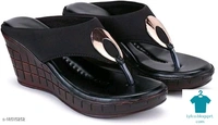 Product Name: *  Fashion Women's Wedges Sandal Casual Wear Heel Sandal Jet Black…*Material: Syntethic LeatherSole Material: EVAFastening & Back Detail: Slip-OnPattern: EmbellishedMultipack: 1 - IND-6