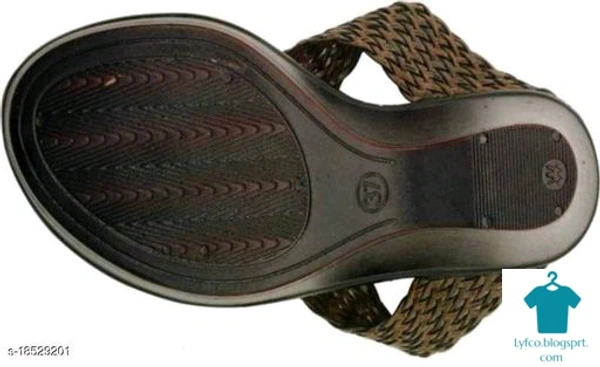Product Name: *Brands Bucket Fashion Women's Brown Wedges Sandal Casual Wear Heel Sandal…*Material: Syntethic LeatherSole Material: EVAFastening & Back Detail: Slip-OnPattern: Woven DesignMultipack: 1 - IND-7