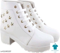 Product Name: *Girl's Trendy Stylish Latest Design Outdoor Ankle Length Boot For Women Comfortable Fashionble Boot Shoe For Women/Girls*Material: SyntheticSole Material: RubberPattern: Woven DesignFastening & Back Detail: Lace-UpMultipack: 1 - 6