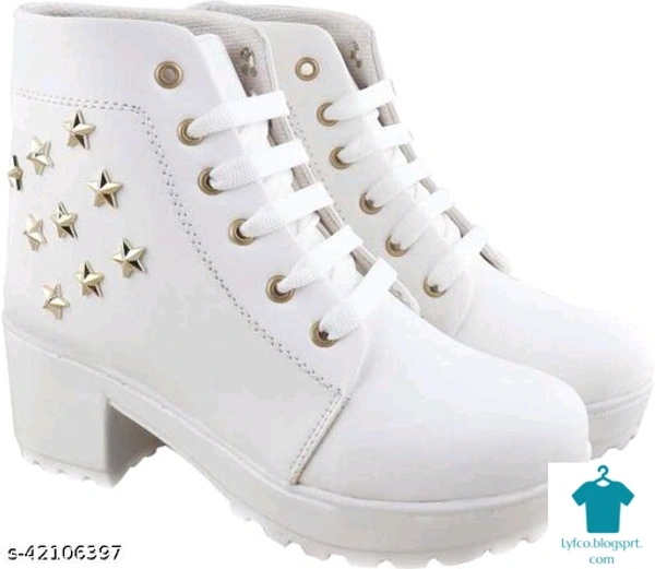 Product Name: *Girl's Trendy Stylish Latest Design Outdoor Ankle Length Boot For Women Comfortable Fashionble Boot Shoe For Women/Girls*Material: SyntheticSole Material: RubberPattern: Woven DesignFastening & Back Detail: Lace-UpMultipack: 1 - 6