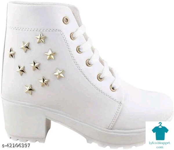 Product Name: *Girl's Trendy Stylish Latest Design Outdoor Ankle Length Boot For Women Comfortable Fashionble Boot Shoe For Women/Girls*Material: SyntheticSole Material: RubberPattern: Woven DesignFastening & Back Detail: Lace-UpMultipack: 1 - 7