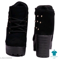 Product Name: *Fancy Women Boots*Material: SuedeSole Material: TprPattern: SolidFastening & Back Detail: Lace-Up - 8