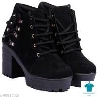 Product Name: *Attractive Women Boots*Material: SuedeSole Material: PvcPattern: Woven DesignFastening & Back Detail: Lace-UpMultipack: 1 - 8