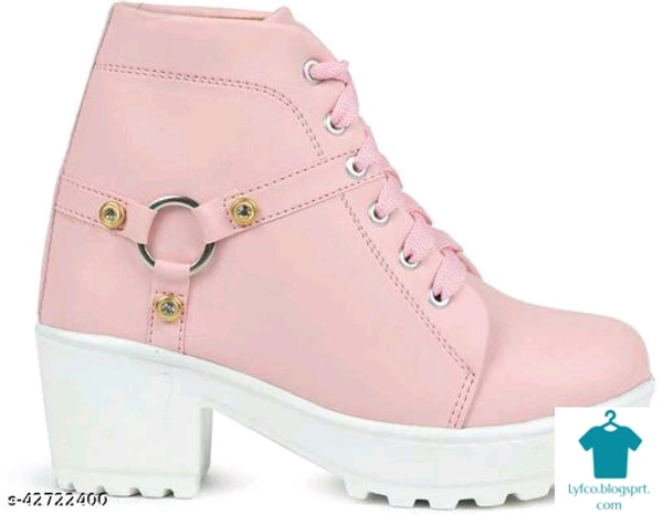 Product Name: *New Trendy, Stylish , Girl's High Heel , Comfortable and Fashionble ,Out Door , Boot Shoe's For Women/Girls , Ankle Length , LightWeight , Lace Up Casual , Boot For Women/Girls Boots For Women*Material: SyntheticSole Material: RubberPattern: Woven DesignFastening & Back Detail: Lace-UpMultipack: 1 - size- 4