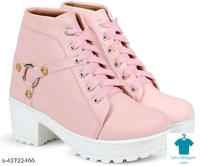 Product Name: *New Trendy, Stylish , Girl's High Heel , Comfortable and Fashionble ,Out Door , Boot Shoe's For Women/Girls , Ankle Length , LightWeight , Lace Up Casual , Boot For Women/Girls Boots For Women*Material: SyntheticSole Material: RubberPattern: Woven DesignFastening & Back Detail: Lace-UpMultipack: 1 - size- 4