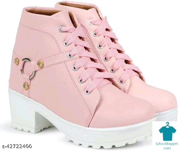 Product Name: *New Trendy, Stylish , Girl's High Heel , Comfortable and Fashionble ,Out Door , Boot Shoe's For Women/Girls , Ankle Length , LightWeight , Lace Up Casual , Boot For Women/Girls Boots For Women*Material: SyntheticSole Material: RubberPattern: Woven DesignFastening & Back Detail: Lace-UpMultipack: 1 - size- 4