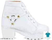 Product Name: *New Trendy, Stylish , Girl's High Heel , Comfortable and Fashionble ,Out Door , Boot Shoe's For Women/Girls , Ankle Length , LightWeight , Lace Up Casual , Boot For Women/Girls Boots For Women*Material: SyntheticSole Material: RubberPattern: Woven DesignFastening & Back Detail: Lace-UpMultipack: 1 - 8