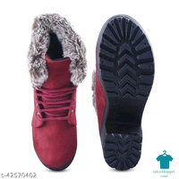 Product Name: *Womens & Girls Fur Casual Stylish Boots *Material: SyntheticSole Material: PvcPattern: SolidFastening & Back Detail: Lace-UpMultipack: 1 - 6