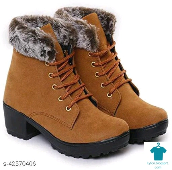 Product Name: *Womens & Girls Fur Casual Stylish Boots *Material: SyntheticSole Material: PvcPattern: SolidFastening & Back Detail: Lace-UpMultipack: 1 - 4