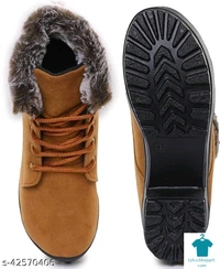 Product Name: *Womens & Girls Fur Casual Stylish Boots *Material: SyntheticSole Material: PvcPattern: SolidFastening & Back Detail: Lace-UpMultipack: 1 - 4