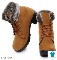 Product Name: *Womens & Girls Fur Casual Stylish Boots *Material: SyntheticSole Material: PvcPattern: SolidFastening & Back Detail: Lace-UpMultipack: 1 - 6