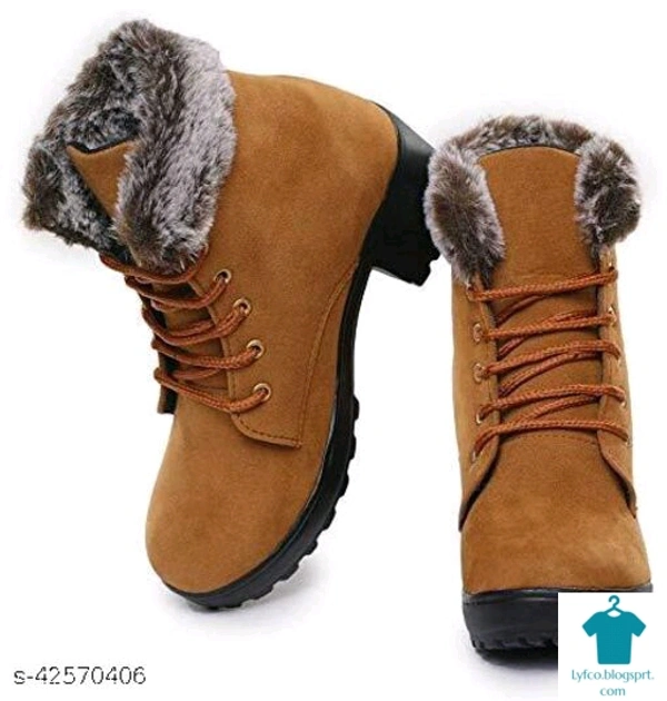 Product Name: *Womens & Girls Fur Casual Stylish Boots *Material: SyntheticSole Material: PvcPattern: SolidFastening & Back Detail: Lace-UpMultipack: 1 - 6