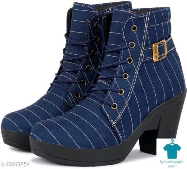 Product Name: *Attractive Women's Synthetic Blue Boots*Material: SyntheticSole Material: RubberPattern: PrintedMultipack: 1 - 4