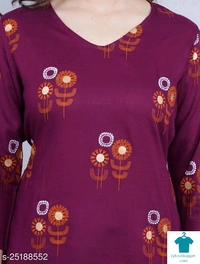 Product Name: *Trendy Ravishing Women Tops & Tunics*Fabric: RayonSleeve Length: Three-Quarter SleevesPattern: SolidMultipack: 1 - XXL
