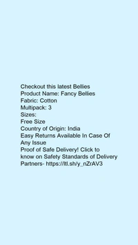 Product Name: *Fancy Bellies*Fabric: CottonMultipack: 1 - free size