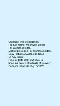 Product Name: *Moonwalk Bellies For Women (golden)*Moonwalk Bellies For Women (golden) - IND-5