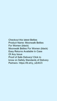 Product Name: *Moonwalk Bellies For Women (black)*Moonwalk Bellies For Women (black) - IND-7