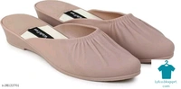 Product Name: *Elite Women Bellies & Ballerinas*Material: SuedeSole Material: TprPattern: SolidFastening & Back Detail: Open BackMultipack: 1 - colour- Dark red