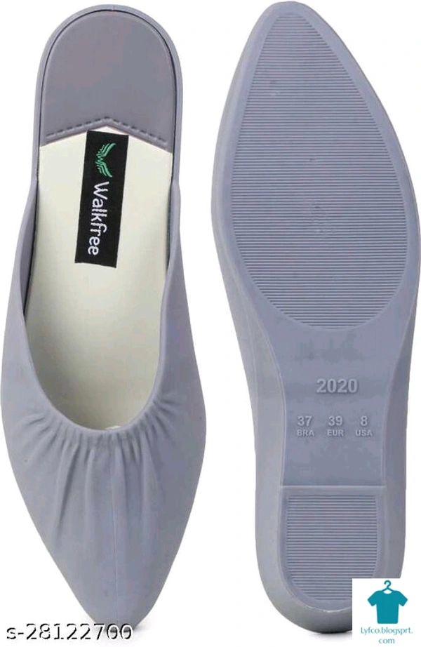 Product Name: *Elite Women Bellies & Ballerinas*Material: SuedeSole Material: TprPattern: SolidFastening & Back Detail: Open BackMultipack: 1 - IND- 7