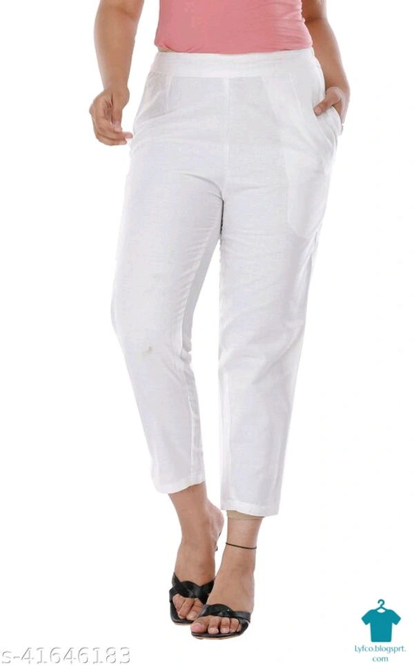 Product Name: *Comfy Fashionista Women Women Trousers *Fabric: CottonPattern: SolidMultipack: 1 - 38