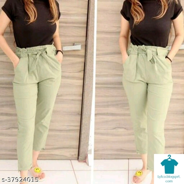 Product Name: *Urbane Designer Women Women Trousers *Fabric: PolycottonPattern: SolidMultipack: 1 - 32