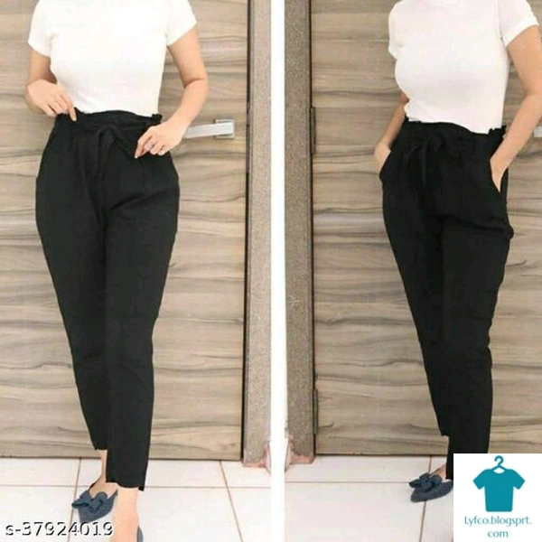 Product Name: *Stylish Fashionable Women Women Trousers *Fabric: PolycottonPattern: SolidMultipack: 1 - 28