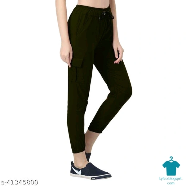Product Name: *Preety Stretchable stylish jogger pant for women and girls*Fabric: LycraPattern: SolidMultipack: 1 - 30