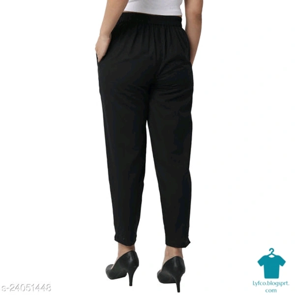 Product Name: *Urbane Fashionista Women Women Trousers *Fabric: Cotton BlendPattern: SolidMultipack: 1 - 32