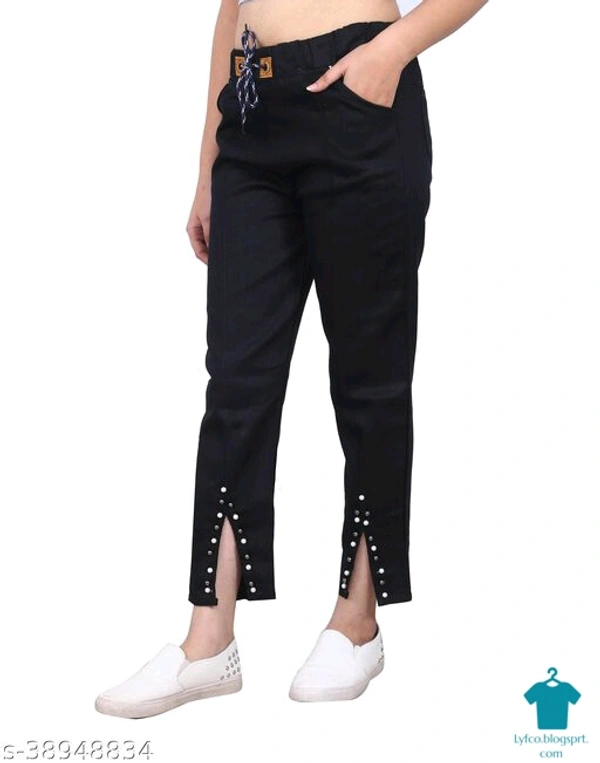 Product Name: *Trendy Latest Women Women Trousers *Fabric: CottonPattern: Dyed/WashedMultipack: 1 - 28