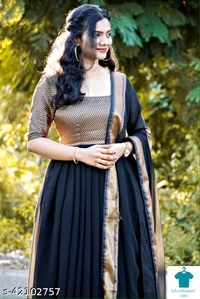 Product Name: *Fancy Sensational Women Gowns*Fabric: GeorgetteSleeve Length: Short SleevesMultipack: 2 - XXL
