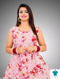Product Name: *Comfy Partywear Women Dresses*Fabric: CrepeSleeve Length: SleevelessPattern: PrintedMultipack: 1 - XXXL
