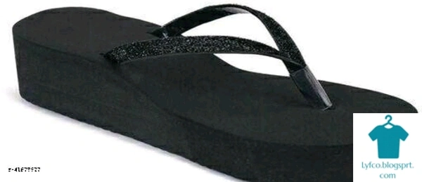 Product Name: *Latest stylish women shimmer flip flop*Material: PUSole Material: EVAFastening & Back Detail: Slip-OnPattern: SolidMultipack: 1 - IND-5