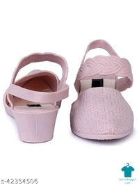 Product Name: *WMK Women's Sandal Indoor House or Outdoor Latest Fashion Pink Casual Sandal For Women and Girls*Material: PUSole Material: PVCFastening & Back Detail: Open BackPattern: SolidMultipack: 1 - IND-6