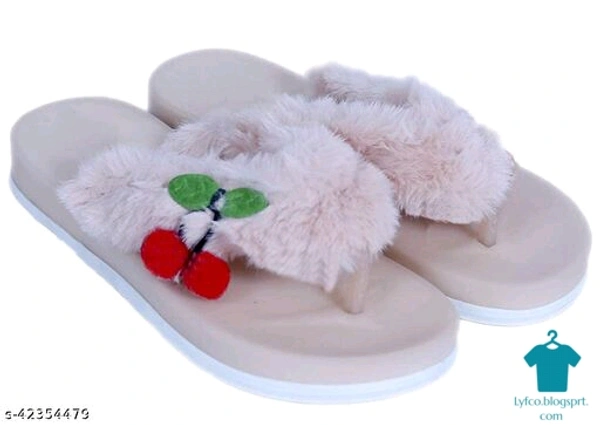 Product Name: *WMK Women's Slippers Indoor House or Outdoor Latest Fashion Casual FlipFlop Slipper For Women and Girls*Material: PUSole Material: PVCFastening & Back Detail: Open BackPattern: SolidMultipack: 1 - IND-6