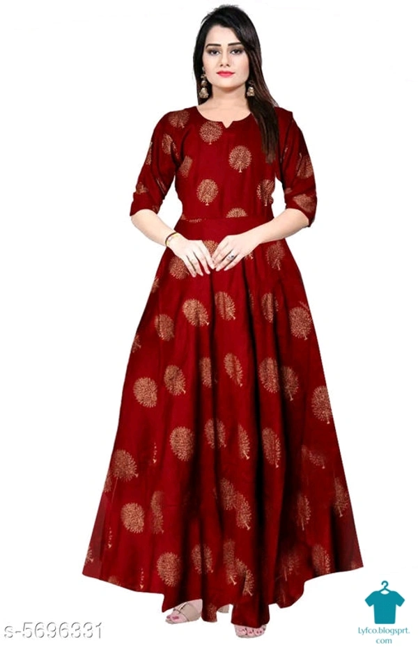 Product Name: *Trendy Women Stylish Gowns* - XXL