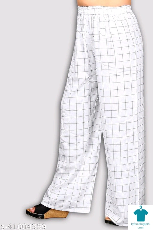 Product Name: *Stylish Modern Women Palazzos*Fabric: RayonPattern: PrintedMultipack: 1 - 36