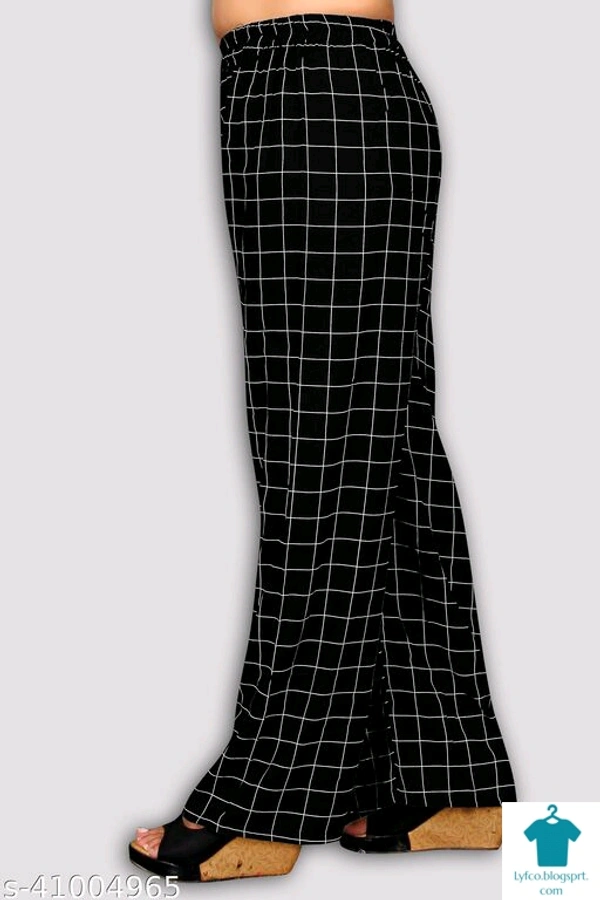 Product Name: *Stylish Modern Women Palazzos*Fabric: RayonPattern: PrintedMultipack: 1 - 36