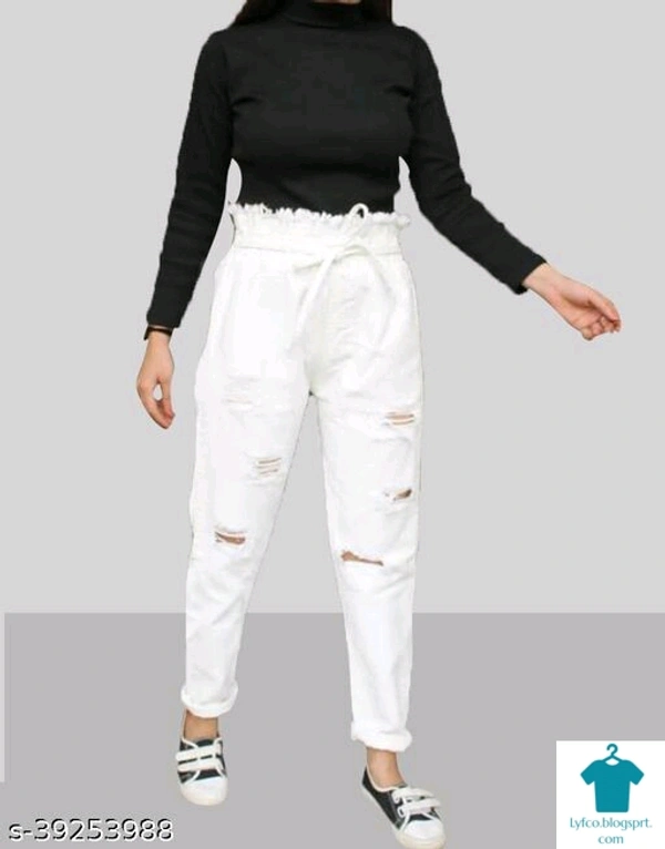 Product Name: *Trendy Latest Women Jeans*Fabric: DenimSurface Styling: AppliqueMultipack: 1 - 40