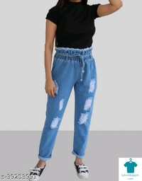 Product Name: *Trendy Latest Women Jeans*Fabric: DenimSurface Styling: AppliqueMultipack: 1 - 32